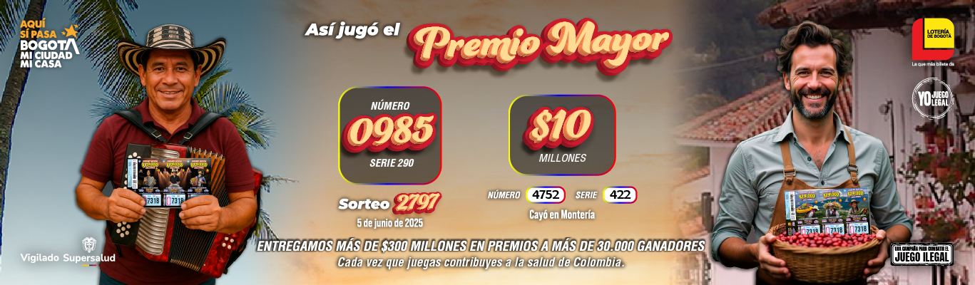 Resultados Sorteo 2797