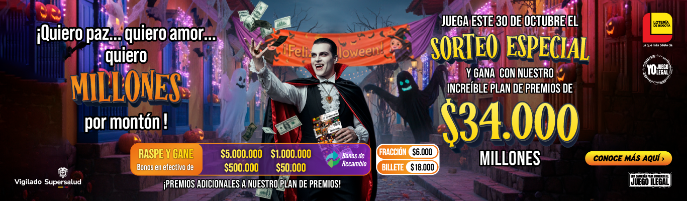 Sorteo Especial 2818 de Halloween