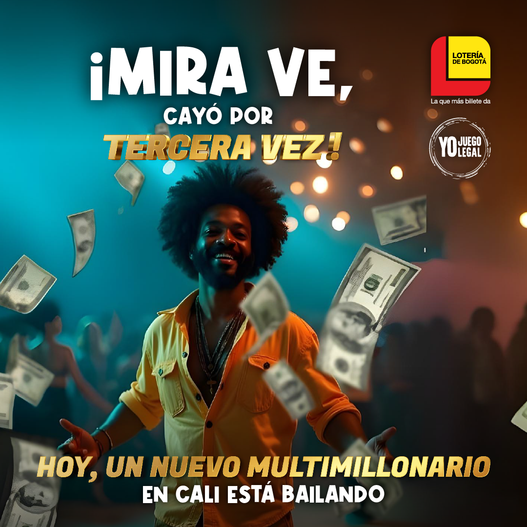 ¡Cayó por tercera vez en el año el premio mayor de la Lotería de Bogotá!
